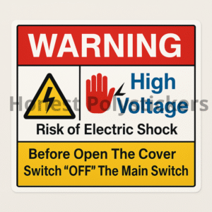 Warning - High Voltage